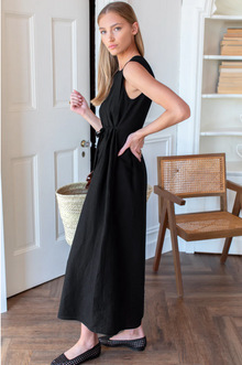  Plait Maxi Dress Black