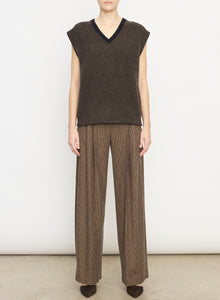  Vince Vine Cashmere V-Neck Houndstooth Stitch Vest found at Patricia in Southern Pines, NC 