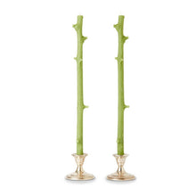  Hemlock Candlesticks Pair in Sour Apple