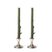  Cedar Candlesticks Pair in Forest Green