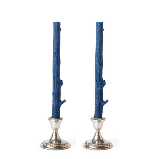 Cedar Candlesticks Pair in Forest Green