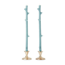  Hemlock Candlesticks Pair in Robin Blue