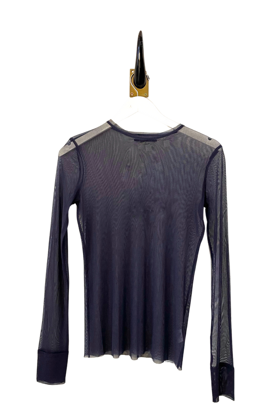 Longsleeve Silk Tulle T - Nightfall