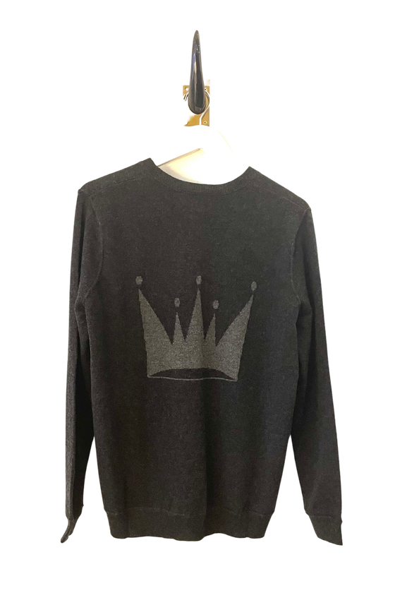 Cashmere Crown Sweater Coal