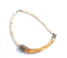  T. Marie Boars tooth and Bone Necklace