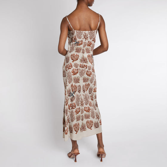 Sabina Savage  "The Pelicans and The Sea" Slip Dress