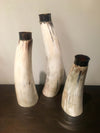 MooMoo Cow Horn Candle Holder Set