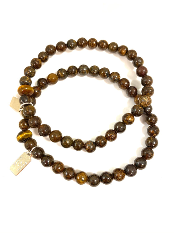 Perle by Lola Small Dark Tiger Eye Bracelet