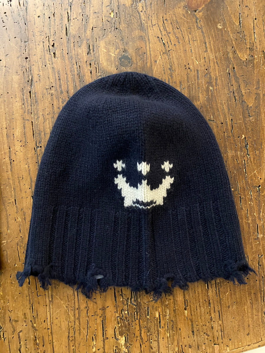 Brazeau Tricot Navy Cashmere Crown Beanie – PATRICIA