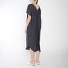 Szeki Signature Linen T-Shirt Reversible Maxi Slate Grey