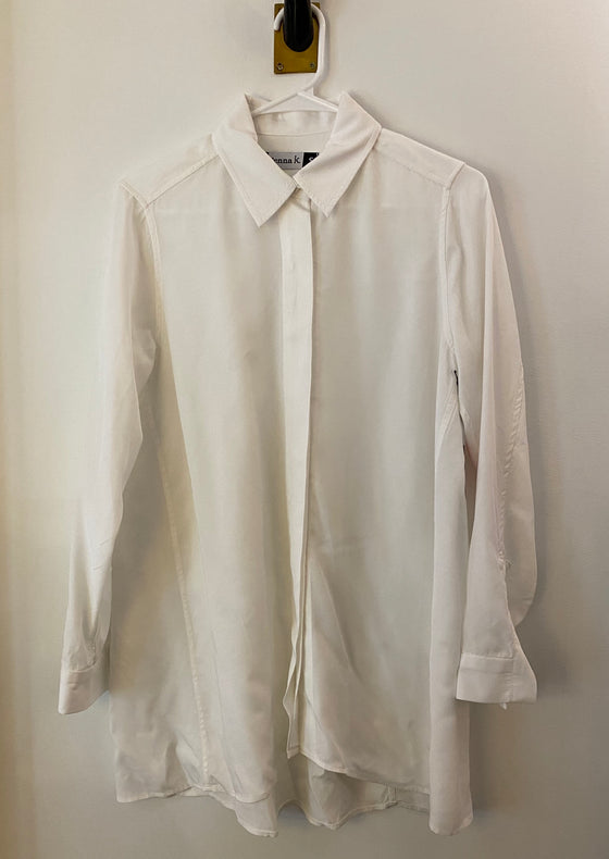 Jenna K White A-Line Button Down