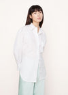 Vince Oversized Long Sleeve White Shirt