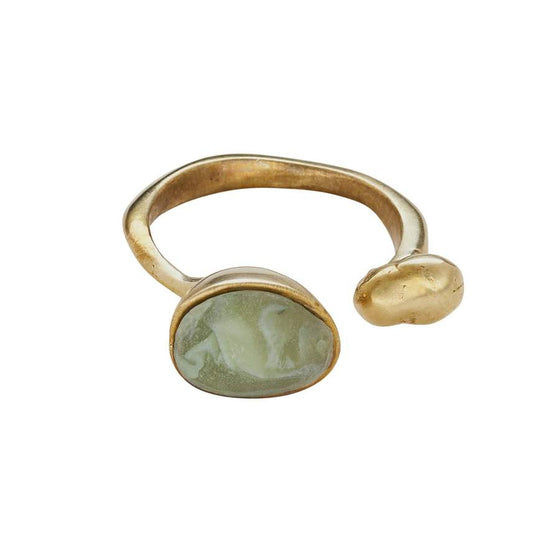 Julie Cohn Island Bronze Moss Clay Ring