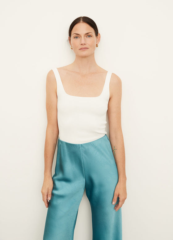 Vince Satin Bias Pant Deep Lagoon