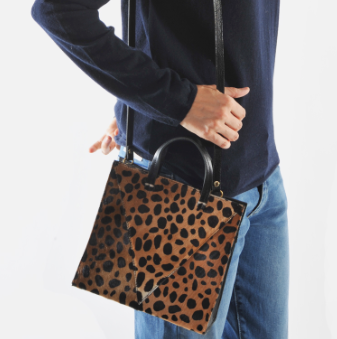 Clare V. Women's Simple V Tote Bag - Leopard