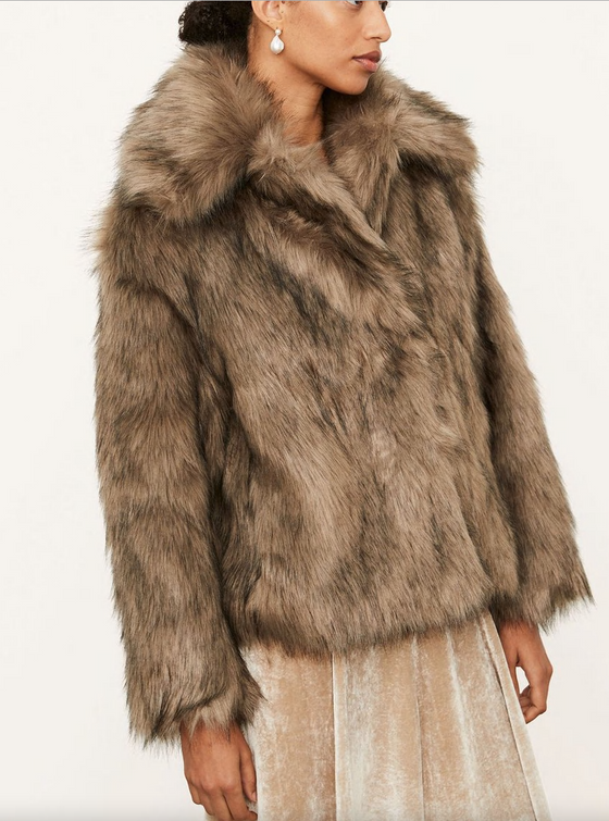 Vince luxe Faux fur jacket found at Patricia in Southern Pines, NC 