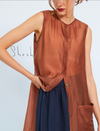 Shosh Shirt Dress in Burnt Sienna