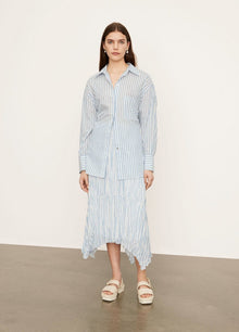  Vince Blue stripe Oversized Long Sleeve Shirt found at Patricia in Southern Pines, NC