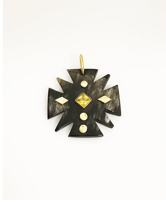 Ashley Pittman Utawala Pendant Dark Horn