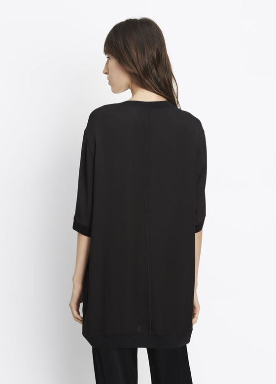 Vince Rib Trim Tunic