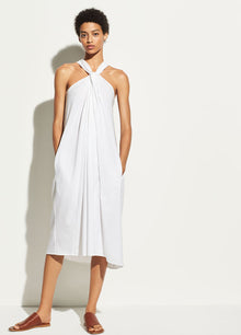  Vince Twist Front Halter Dress