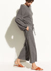 Women's wide legged lounge pants and slouch hoodie