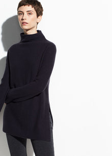  Vince Obsidian Boiled Cashmere Turtleneck