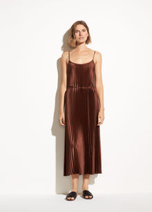  Vince Pleated Cami Dress Sycamore