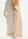 Vince Flannel Wide Leg Pant Camel