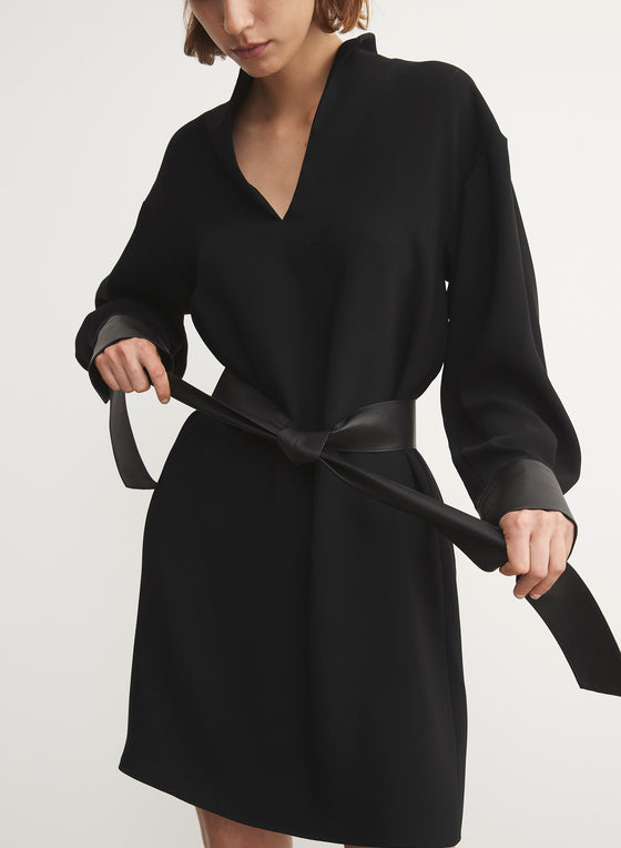 Vince black long sleeve v-neck dress found at Patricia in Southern Pines, NC