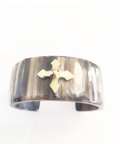 Ashley Pittman Tani Single Star Cuff in Dark Horn