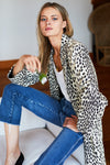 Emerson Fry Bowery Coat Leopard Linen