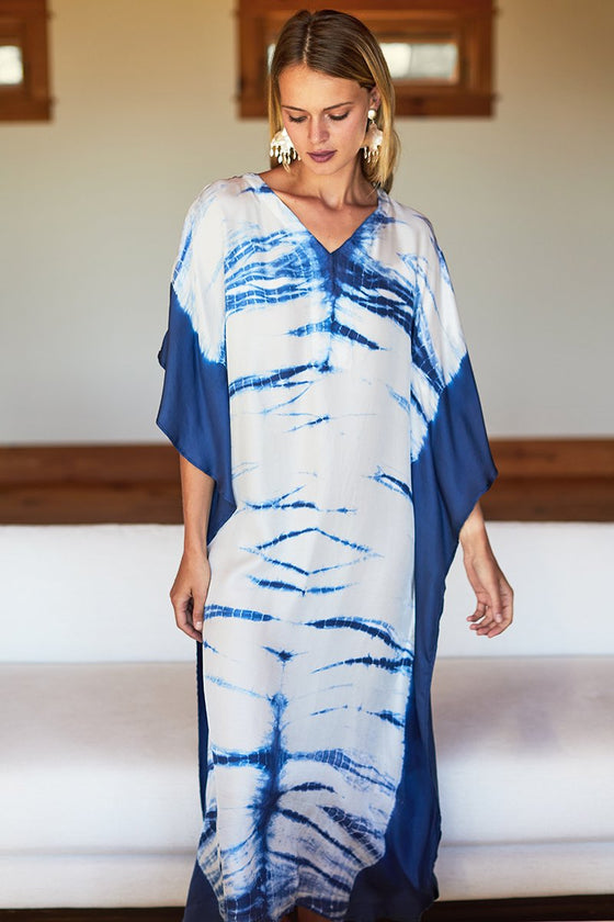 Emerson Fry Tie-Dyed Caftan Indigo