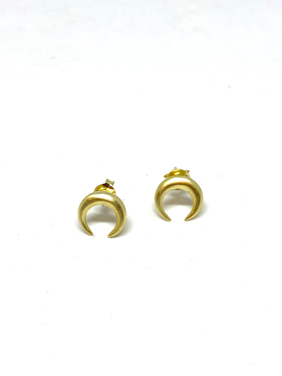 Heather Benjamin Gold Crescent Earrings