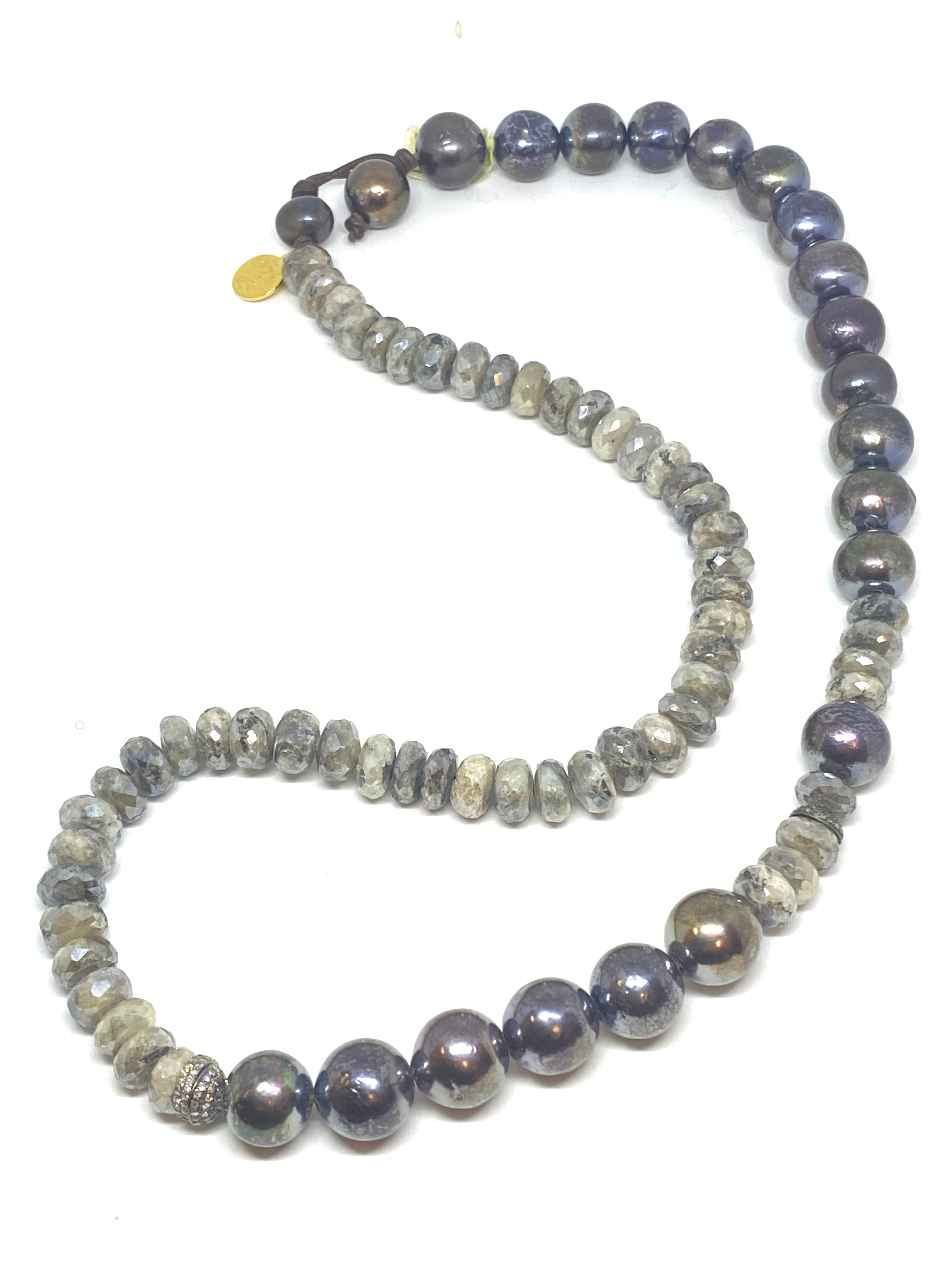 Freshwater Pearl Moonstone Necklace