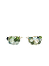 Rachel Atherley Cloud Huggie Earrings in Green Tourmaline