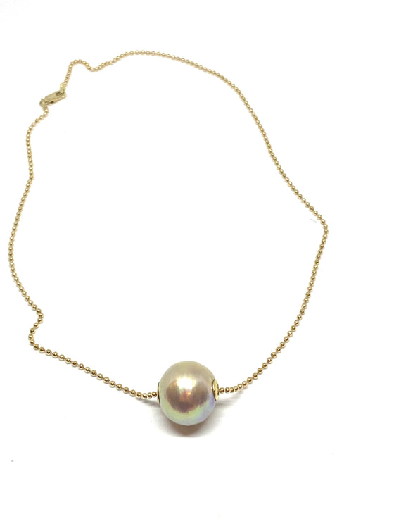 Gabrielle Sanchez Single Large Freshwater Pearl Necklace