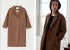 Emerson Fry  Drop Shoulder Coat Camel