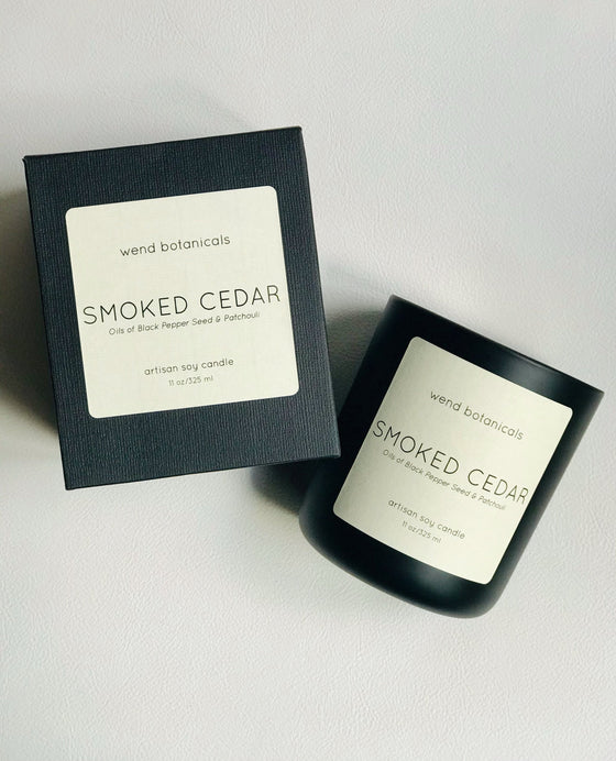 Wend Botanicals Smoked Cedar Candle